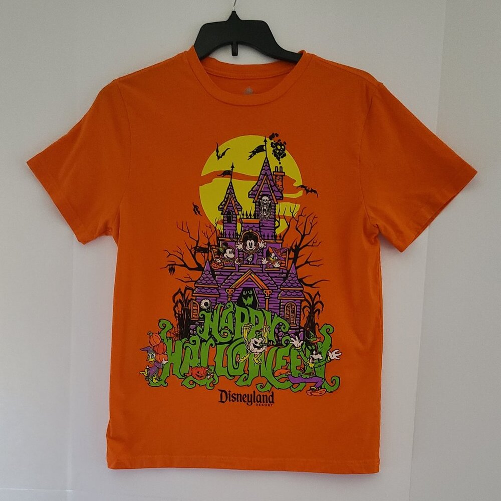 DISNEYLAND RESORT HAPPY HALLOWEEN HAUNTEED HOUSE T-SHIRT ADULT SIZE M/M-